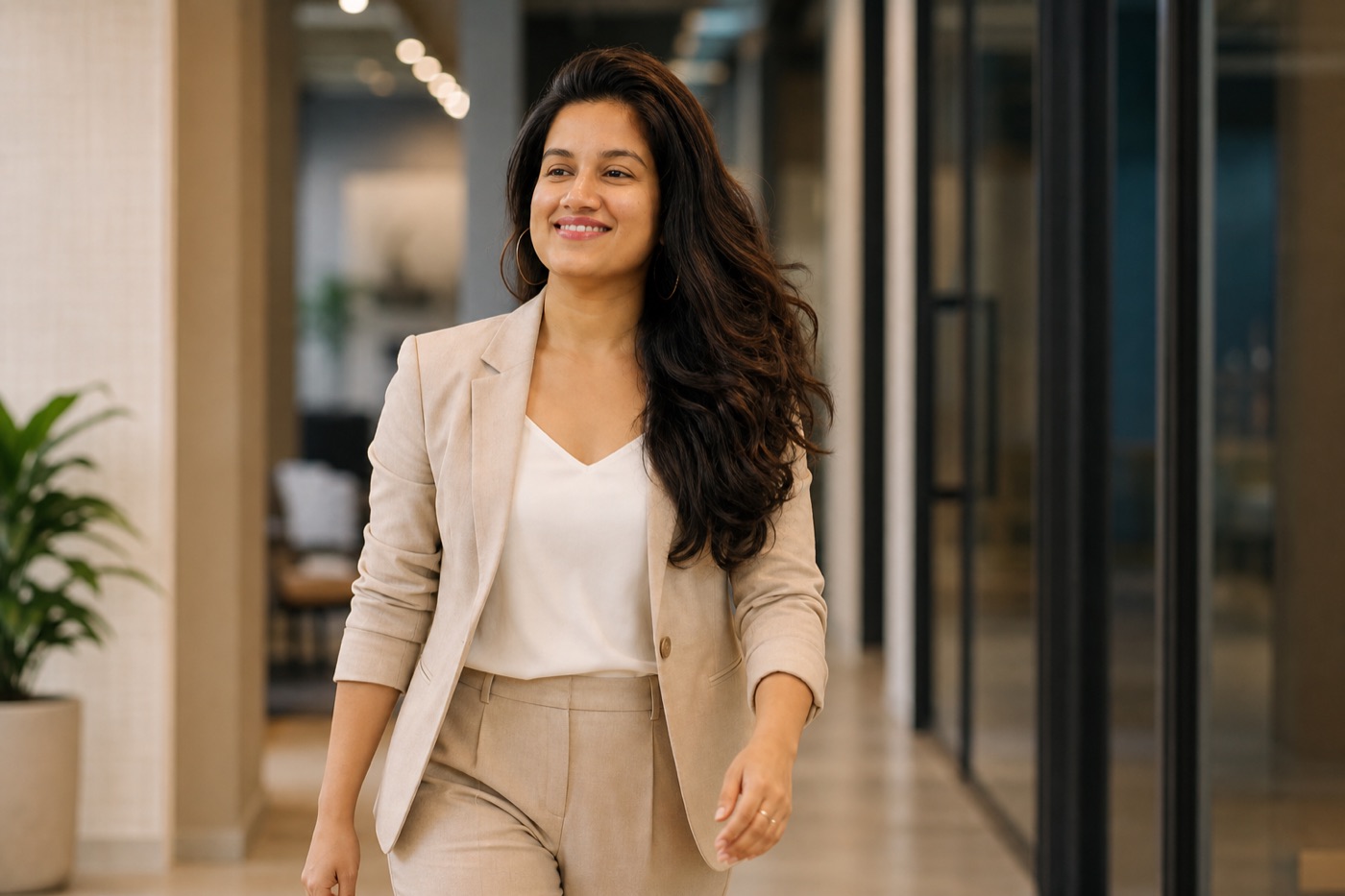 Parul Shah professional lifestyle portrait for contact section